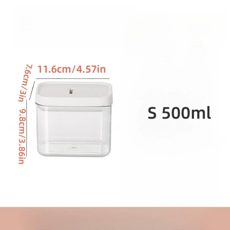 1PC Sealed Food Storage Box with Lid, Multiple Sizes Food Storage Organiser for Dry Food Cereal Storage.