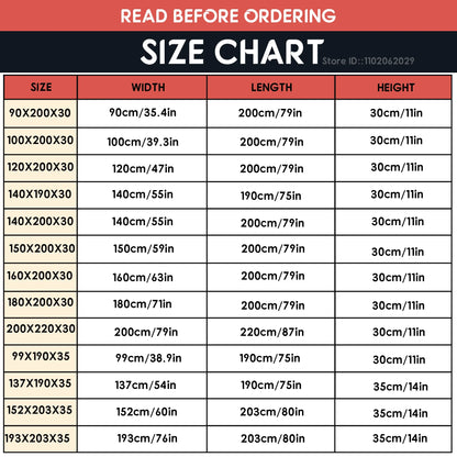 Waterproof Fitted Bed Sheets, Mattress Pads Soft Microfiber Breathable Bedspreads Cover Protector for Single/Double/King/Queen.