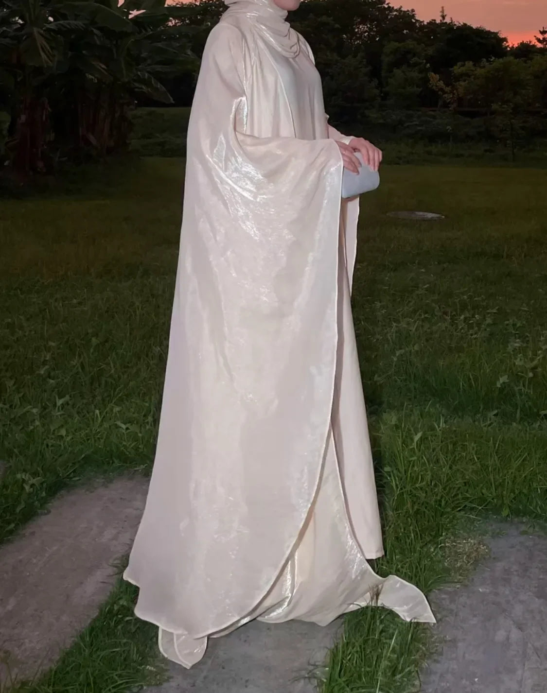 Eid Ramadan Muslim Women Modest Dress 2 Piece Set Arab Open Abayas Vestidos Saudi Cardigan Robe Dubai Morocco Dresses Jalabiya.