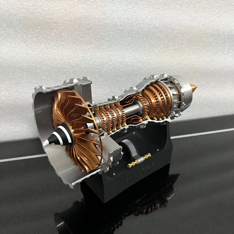 TR900 Aviation Turbofan Engine Model DIY Model Kit 27CM Electric Turbofan Engine Assembly Toy Kit.