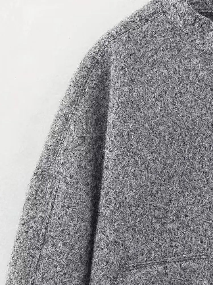 TRAFZR Damenjacken Frühling 2023, elegantes Fleece, Vintage, neue Oberbekleidung, Langarm, Harajuku, Y2k, Streetwear, Bomberjacken.