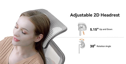 Newtral Magich003 Ergonomischer Bürostuhl, automatisch ausgestellte Rückenlehne, adaptive Unterstützung für den unteren Rücken, verstellbarer Kopfstützensitz