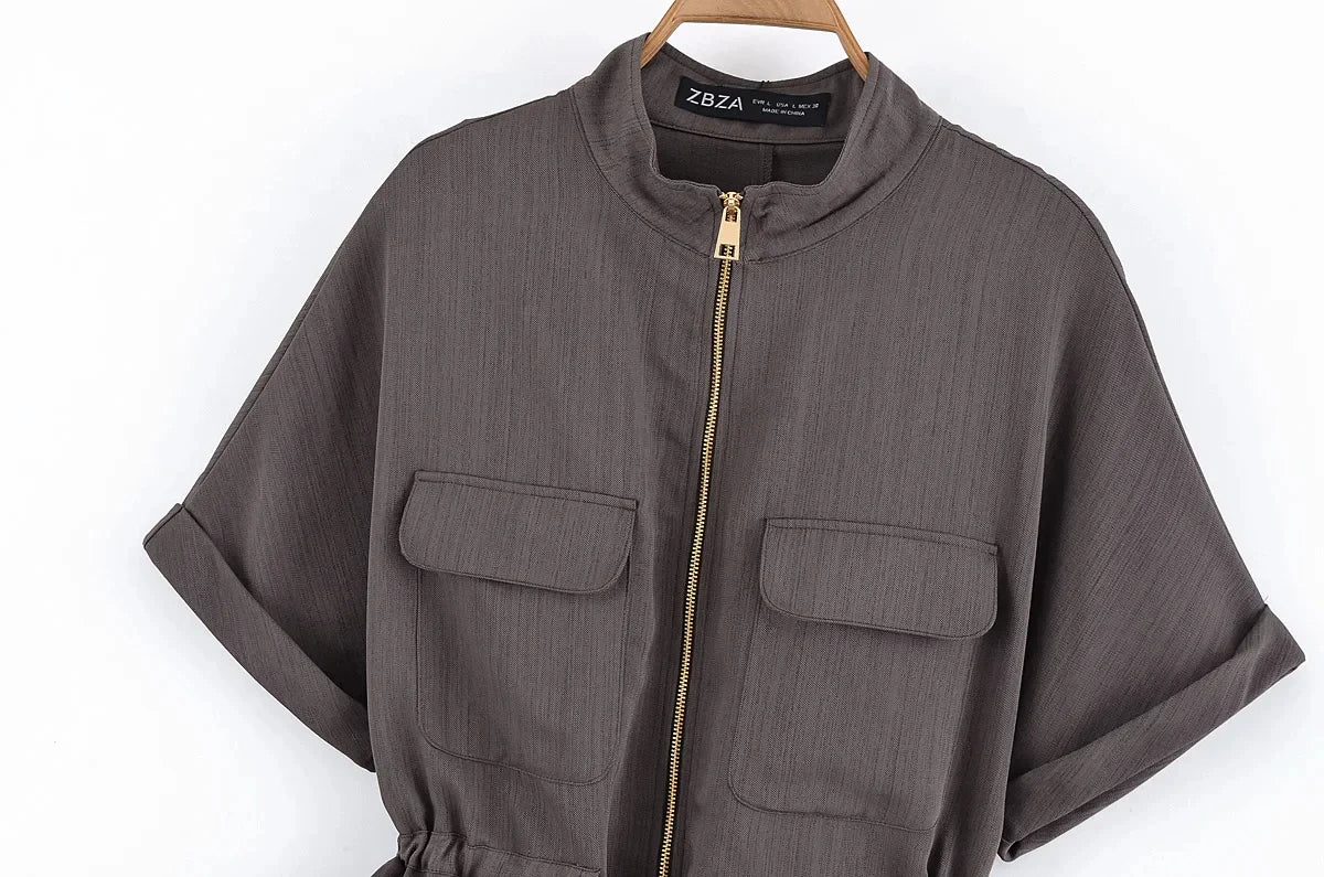 Casual Pants 2 Pieces Sets For Women Short Sleeve Coat High Waist Trousers Women's Suit 2025 Two Pieces Loose Woman Outfits.