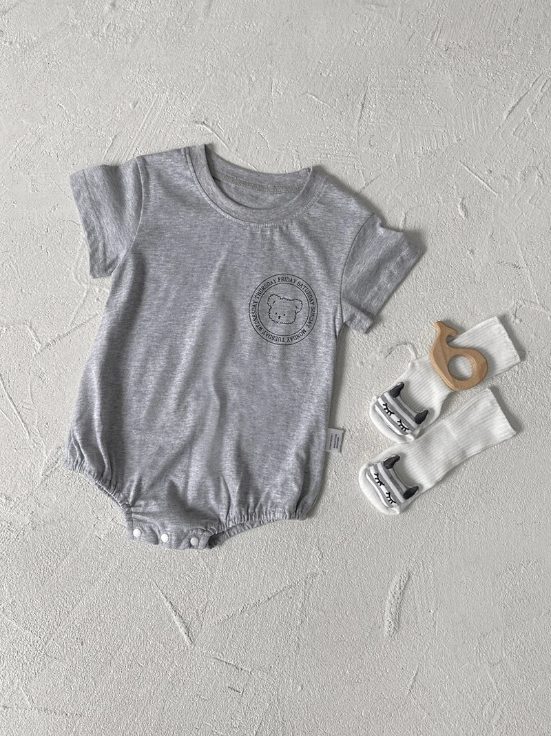 0-2Y Sommer Baby Body Niedlichen Cartoon Gedruckt Einteiliges für Kleinkinder Mädchen und Jungen Baby Kleidung Kleinkind Kurzarm Overall.