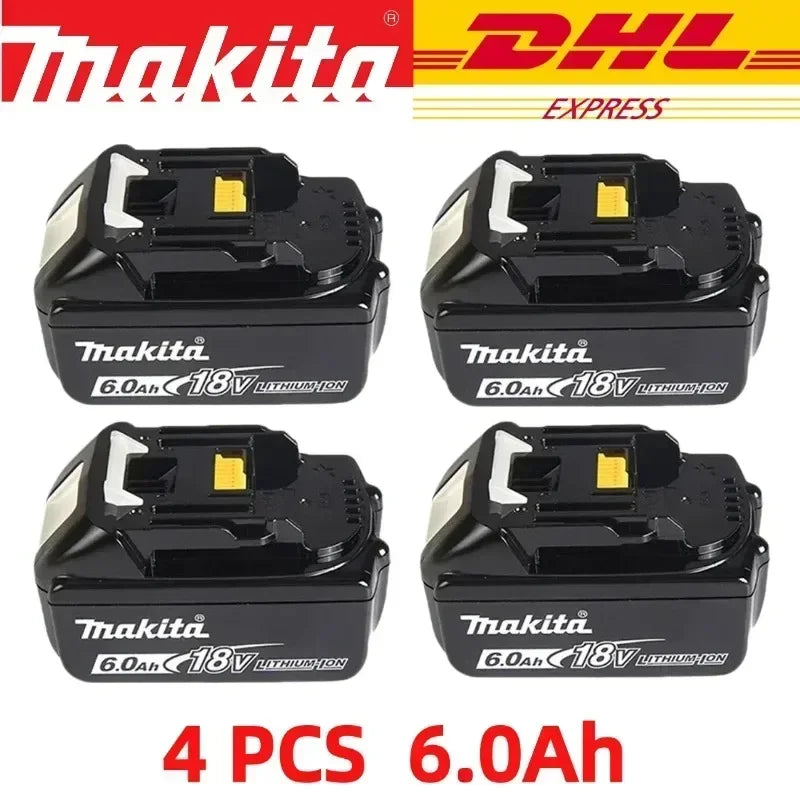 100% original Makita battery, 18V 6.0Ah rechargeable battery, replacing Makita BL1830BL1840BL1850BL1860B, power tool battery