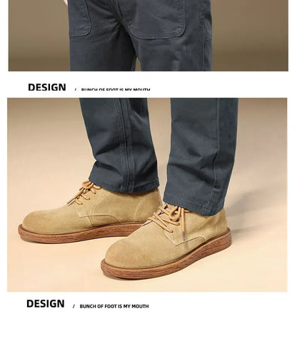 Men's Pants 97% Cotton Thick Business Casual Korean Grey Cargo Trousers Male Large Size 38 40 Brand Clothing Pant.