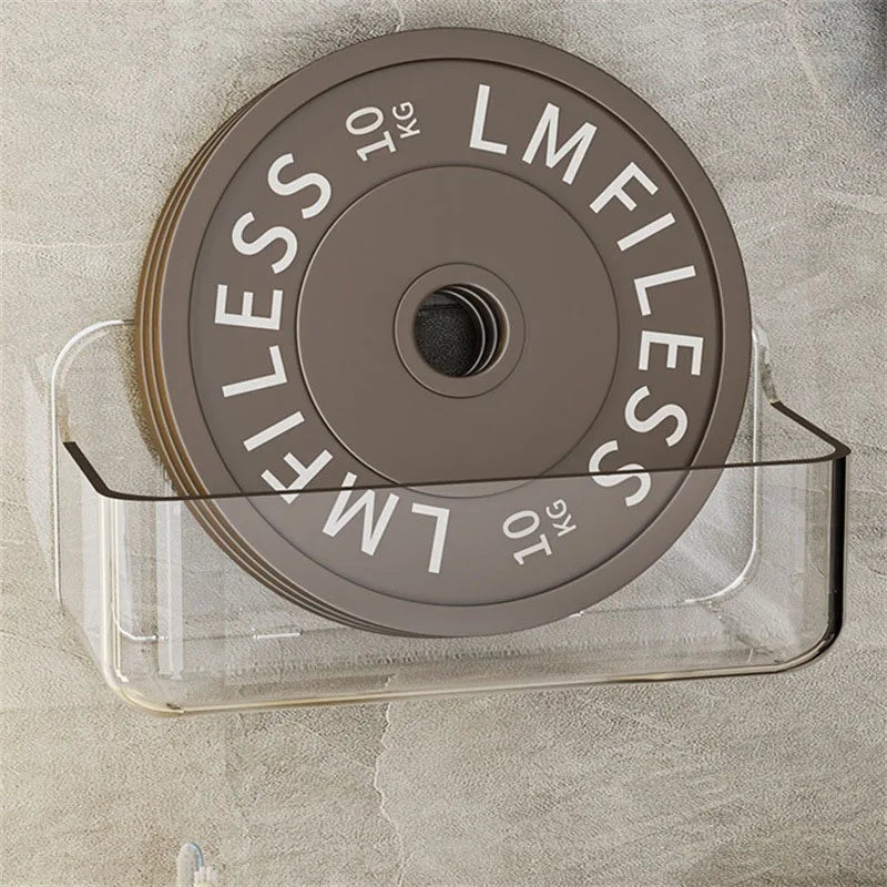 An der Wand montierte Dusch-Shampoo-Racks, Regale, Organizer, nicht bohrend, abnehmbares, transparentes PET-Material, Badezimmer-Aufbewahrungsregal