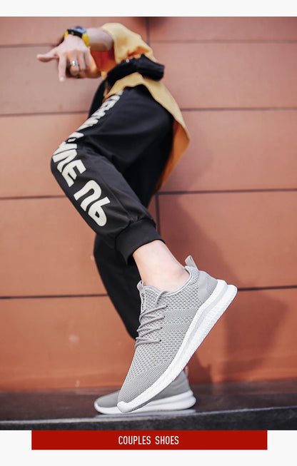 Men Walking Shoes Lightweight Breathable Sneakers 2024 Men Women Couple Casual Shoes Large-sized36-46 Flats Sneakers Men Shoes