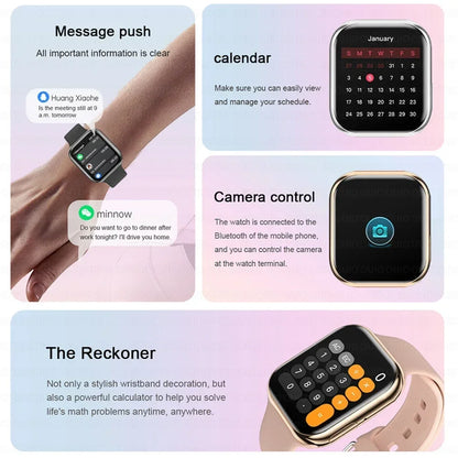 2025 New Original For Apple Watch Series 10 Women SmartWatch GPS Track Bluetooth Call NFC IP68 Waterproof Compass Men SmartWatch.