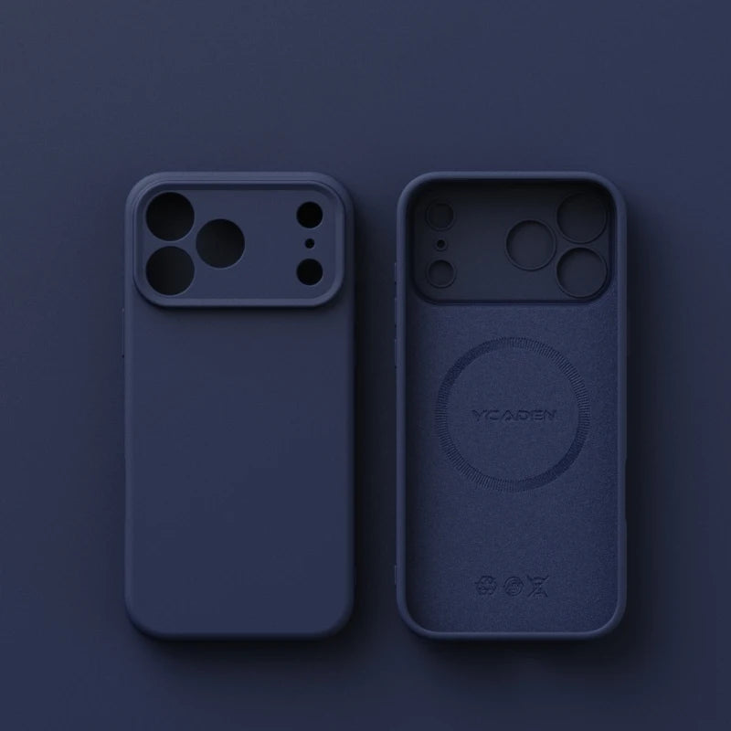 Matte Skin Liquid Silicone Case for Iphone 17 Pro Max Magnetic Magsafe Wireless Charging Candy Bumper for Iphone 17 Air 17pro.