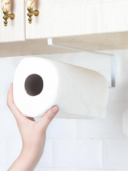 Hängender Küchenpapierhandtuchhalter, Rollenpapier, Kunststofffolie, Lappen-Organizer-Rack, für Küche, Schränke, Badezimmer-Organizer-Rack