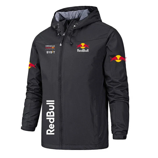 2026 Spring Autumn Motorcycle Jacket Red Bull Logo Printed Jacket Autumn Men's Zip Jacket Red Bull Logo Men's Jacket S-5XL.