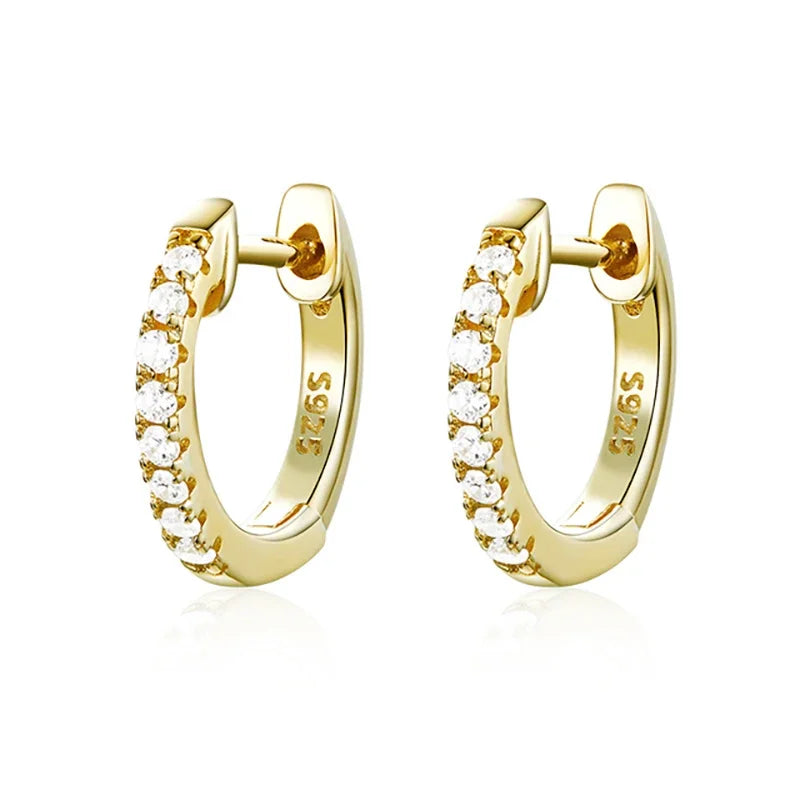 Silver Gold Color Hoop Earring Trendy Punk Hip Hop Rivet Ear Rings for Women Gothic Party Jewelry Pendientes Orecchini 2025.