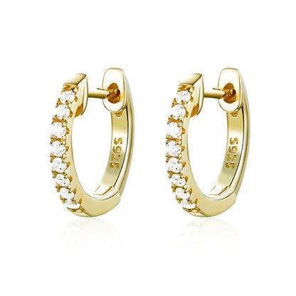 Silver Gold Color Hoop Earring Trendy Punk Hip Hop Rivet Ear Rings for Women Gothic Party Jewelry Pendientes Orecchini 2025.