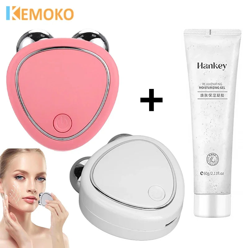 Face Lifting Machine Facial Massager EMS Microcurrent Roller Skin Tightening Rejuvenation Beauty Charging Facial Anti Wrinkle.