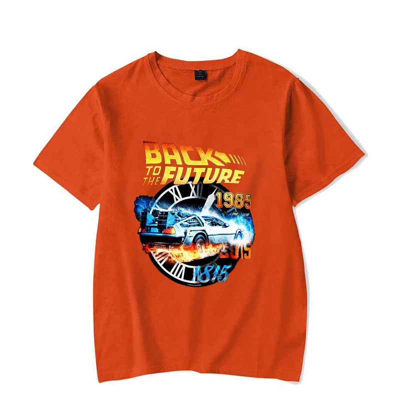 Hot Back To The Future T-Shirt Men Women Fashion Y2k Harajuku T Shirt Summer Cool Short Sleeve Hip Hop Top Tee.