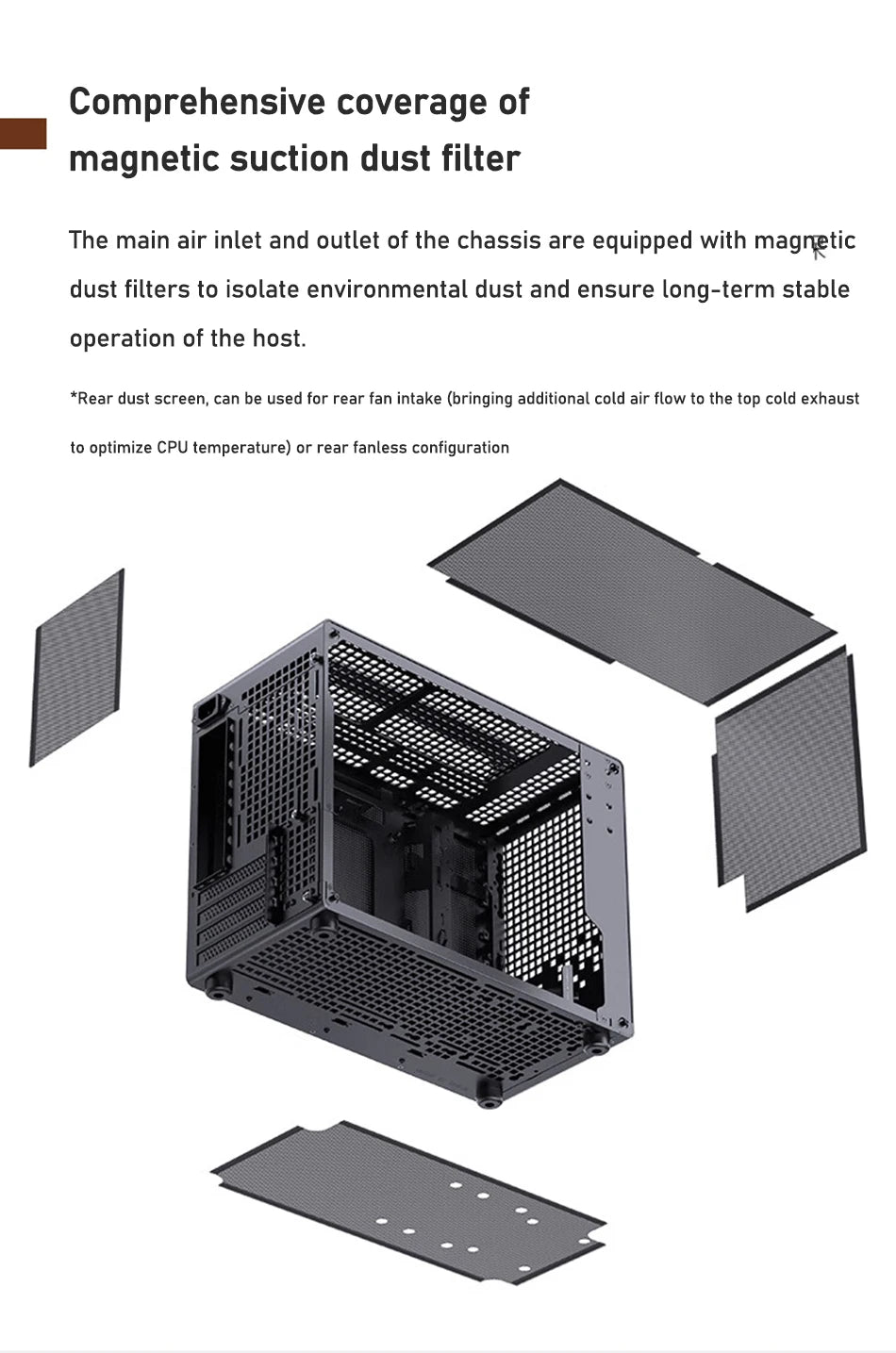 JONSBO Z20 MATX Case Detachable Handle Supports 240 Water-cooled 363mm Graphics Card Side  Transparency Desktop Mini PC Chassis
