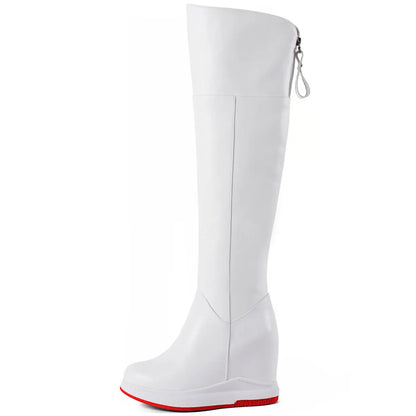 Winter Pumps Size 46 Shoes Women Big Size 45 Genuine Leather Wedges High Heel Over The Knee Snow Boots Size 44 Chunky Sneakers.