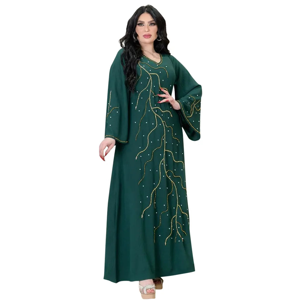Kaftan Eid elegante muslimische Frauen Kleid Ramadan Party Dubai Abaya Truthahn Islam lange Abendkleider Musulmane elegante Vestidos.