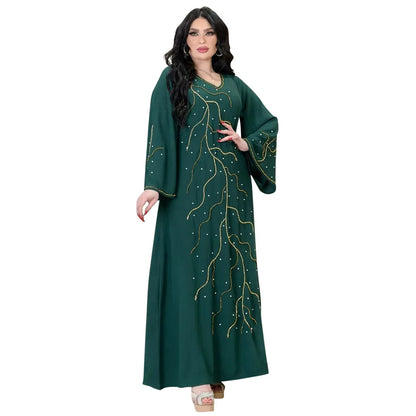 Kaftan Eid elegante muslimische Frauen Kleid Ramadan Party Dubai Abaya Truthahn Islam lange Abendkleider Musulmane elegante Vestidos.