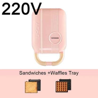 Mini Sandwich Machine Breakfast Maker Multi Cookers Toasters Electric Ovens Hot Plates Bread Pancake Waffle Donuts