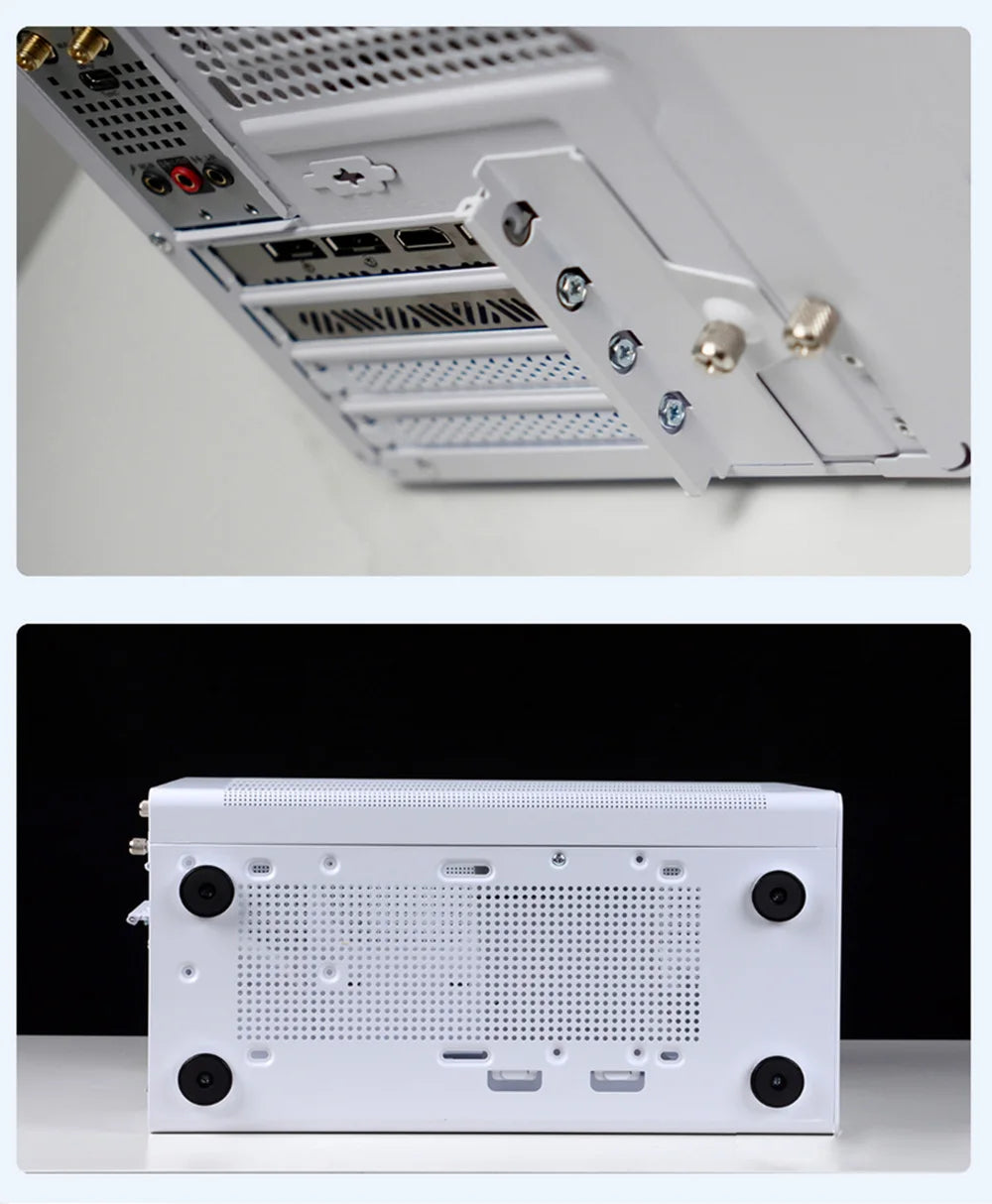 Power Train P60 Desktop MATX Case Handheld Portable Mesh Version PC Small Chassis Supports 350mm Graphics Card Type-C Interface.