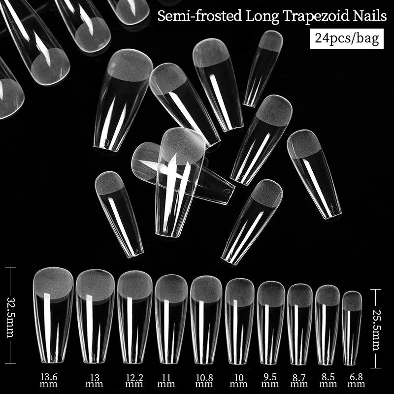 Extension False Nails Art Tips Acrylic Fake Finger Gel Polish Mold Sculpted Full Cover Press on Nails Manicures Accessories Tool.