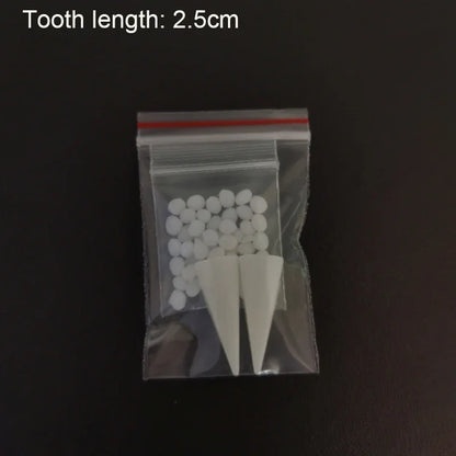 5Pairs Halloween Vampir Zähne Fangs Zahnersatz Prop Party Kostüm DIY Cosplay Requisiten Dekor Falsche Zähne Harz Fangs Mit Solide kleber.