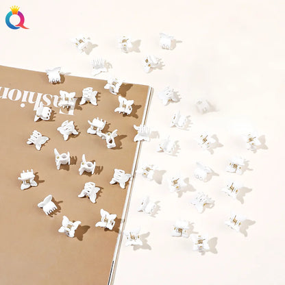 50Pcs Flower Hair Clips Multi color Mini Cute Hair Styling Accessories for Girls and Women Birthday Gifts,10 Colors at Least