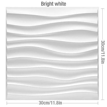 12 Pcs Super 3D Art Wall Panel PVC Waterproof renovation 3D wall sticker Tile Decor Diamond Design DIY Home Decor11.81''x11.81''