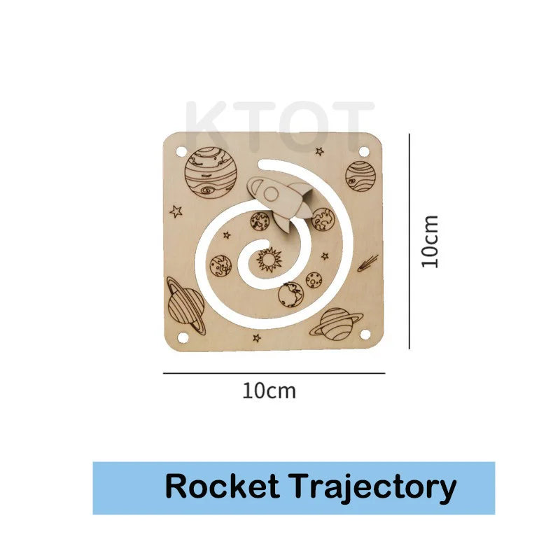 NEW Busy Board Montessori Early Educational Toys Cognitive Training Infant Skills Learning Wooden Game Busyboard DIY Accessories