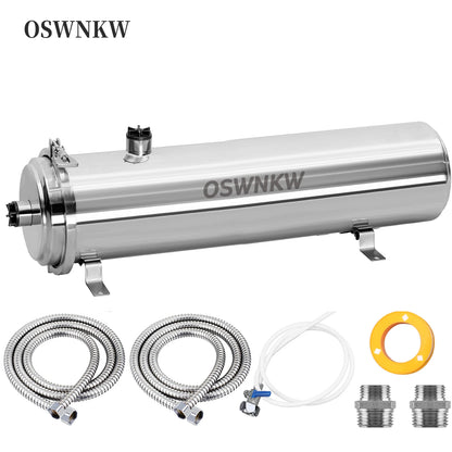 Large flow PVDF whole house ultrafiltration water purifier 0.01um pre-filter SUS304  service life 5 years.