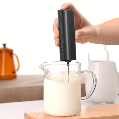 Electric milk frother, coffee frother, household mini milk frother, milk mixer, handheld wireless whipper.