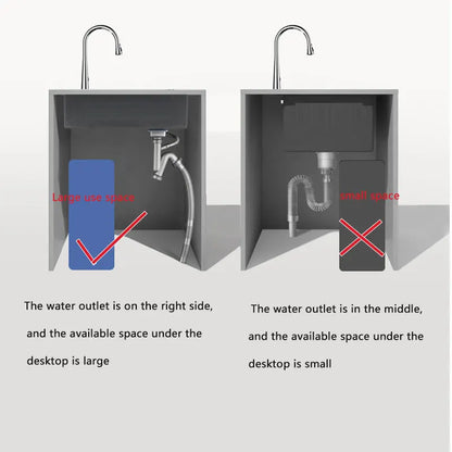 Nano mattschwarzes Küchenspülbecken über der Theke oder Udermount-Spülbecken, Gemüsewaschbecken, Einzelwaschbecken aus Edelstahl für die Küche
