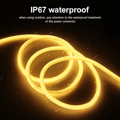 360 Round Tube 220V Flexible Rope Light 120leds/m LED Neon Light Strip  Cold White/Natural White/Red/Green/Blue/Pink Waterproof.