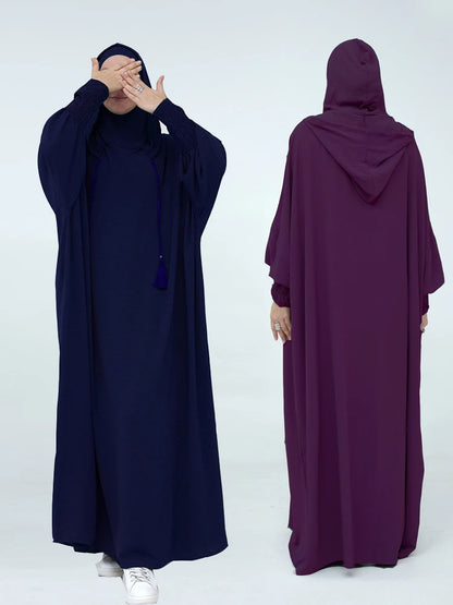 Ramadan Eid Dubai Linen Khimar Abaya Damen Muslim Modal Hijab Dress Kaftan Abayas For Women Kebaya Robe Femme Musulmane.