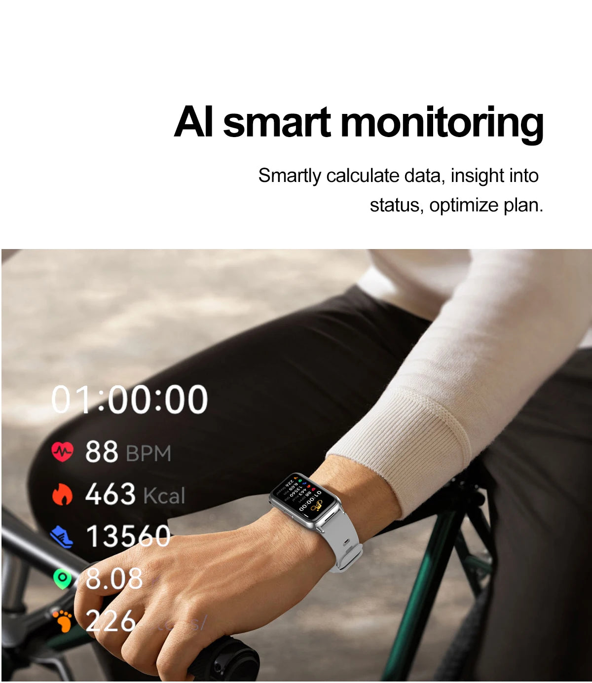 2025 New Grade Nursing Smart Watch AMOLED Blood Oxygen ECG + PPG Blood Pressure Body Temperature Bluetooth Health Smartwatch.