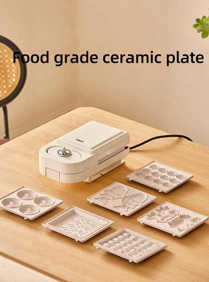 Electric Sandwich Maker Multifunctional Waffle Machine Toaster Baker Breakfast Machine Takoyaki Pancake Donuts Sandwichera 220V.