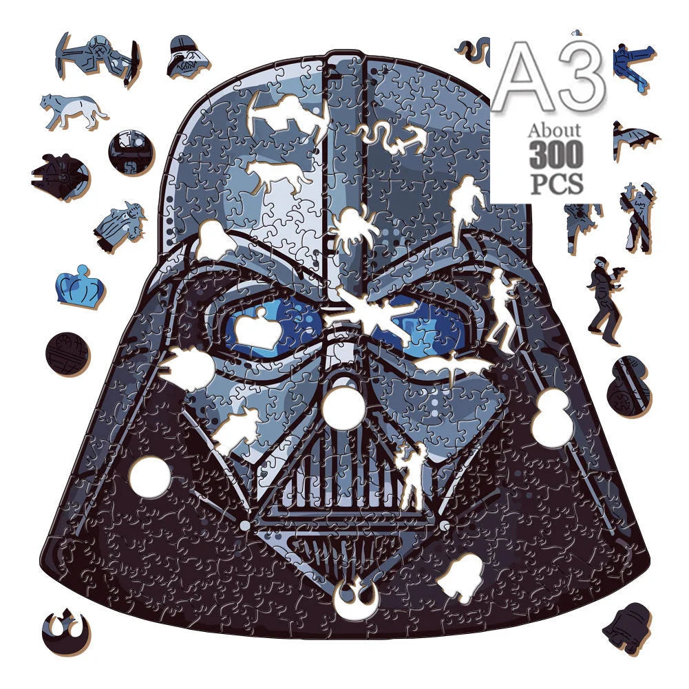 Movie Characters Wooden Puzzle Film Star Wood Jigsaws 2D Magic School Badge Character Jigsaw Toys for Kids