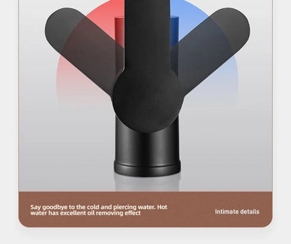 Kitchen Hot and Cold Water Faucets Household Kitchen Sink Splash Proof Sink Tap Deck Mounted Sprayer Taps