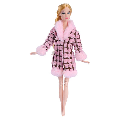 NEW 25 Style Doll Clothes Outfits Pink Winter Sweater Coat Dress Pant Costume Doll House Accessories Christmas Girls Gift