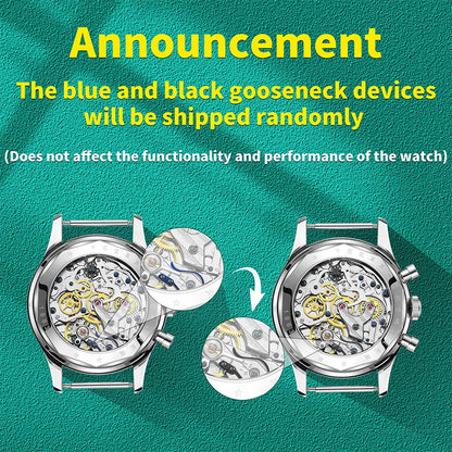 RED STAR 38mm Men's 1963 Chronograph Mechanical Watch Pilot with Seagull Movement ST1901 Air Force Aviation Sapphire Goose 40mm.