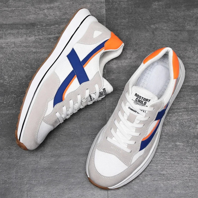 High Quality Flat/6/8 Cm Men Elevator Sneakers Summer Casual Trainers Height Increase Shoes Mesh Student Running Men Lift Shoes.