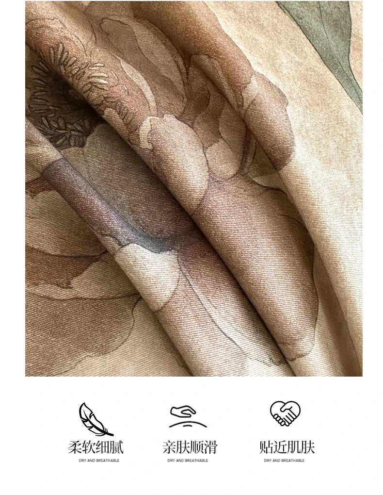 Cotton Bedding Set Luxury Soft Duvet Cover Flat Sheet Pillowcases Single Double Queen King Size Quilt Cover Set.