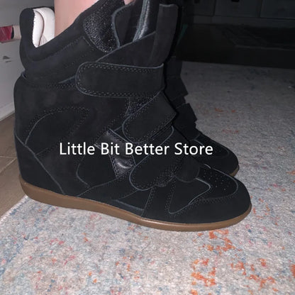 Autumn Winter Luxury Brand Design Women Ankle Boots Fashion Height Increasing Casual Shoes Leather Women Motorcycle Boots 2026.