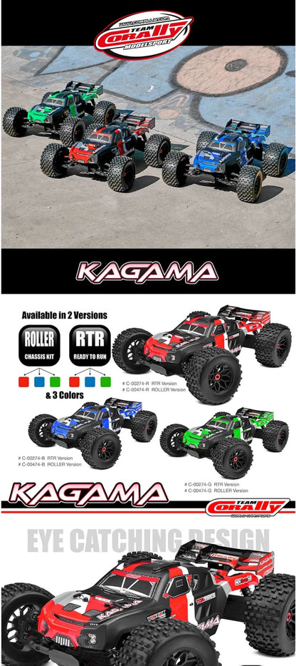 Team Corally Kagama 6s 1/8 4WD RC Cars Remote Control Electric Simulation Racing Card Climbing Off Road Vehicle Model Toy Gift.