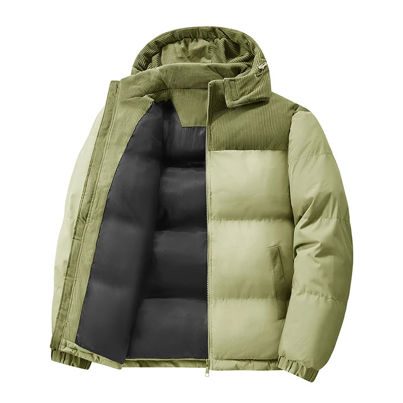 Winter Loose-fit Thickened Warm Cotton Parka Men Trendy Student Puffer Jacket Oversize Parka Korean Men's Puffer Jacket Parkas.