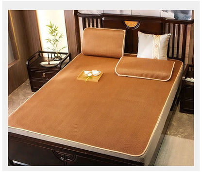 WASART Summer bamboo rattan mattress adult baby cool sleeping mat kit 90/150 single double bed foldable sheet bed protection pad.