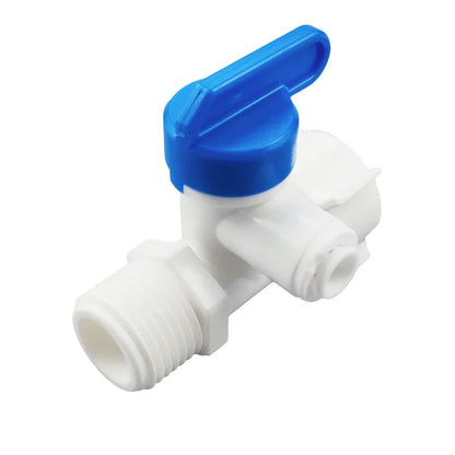 1/2'' Thread to 1/4 3/8 Tube Water Adapter RO Feed Ball Valve Faucet Water Filter Reverse Osmosis System for Water Purifier Tap