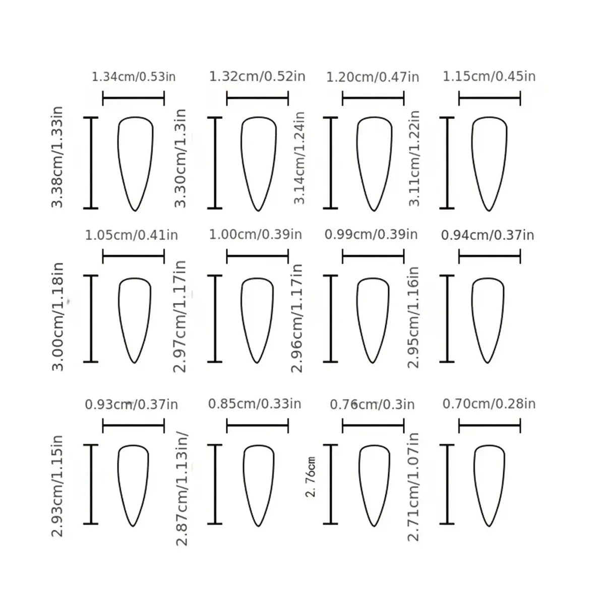 24pcs/set Medium long square fake nails for women girls cute heart flowers feather butterfly design press on false nail art tips